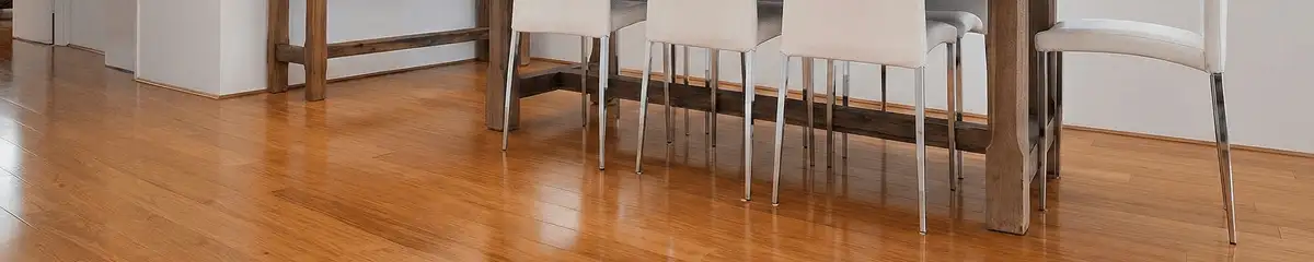 Professionally installed and refinished bamboo flooring in a residential home, showcasing smooth finish and natural wood tones in Little Rock, AR
