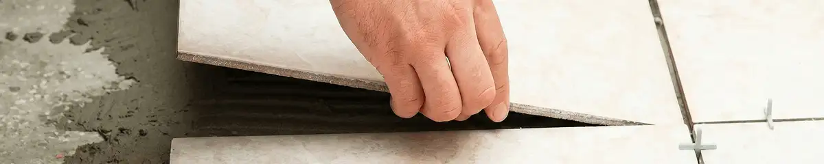 Professional installing ceramic tile floors in Little Rock, AR