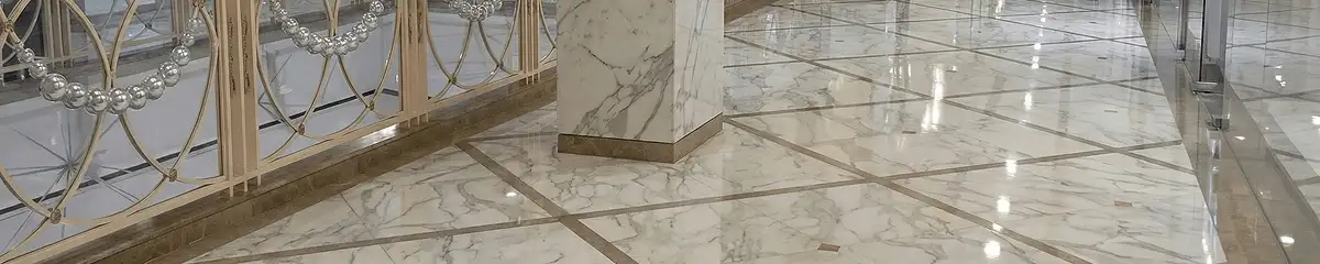 Beautiful marble floor professionally installed in Little Rock, AR